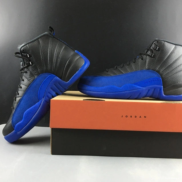 Kick Theory 4155 12 Jordan Premium Game Royal Retro 130690- Black 1027